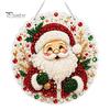 Unique Resin Gem Art Christmas Rhinestone Painting Kit, DIY Wreath Craft for Adults, Double Sparkling Wall Decor Sided Window Ornament, Acrylic