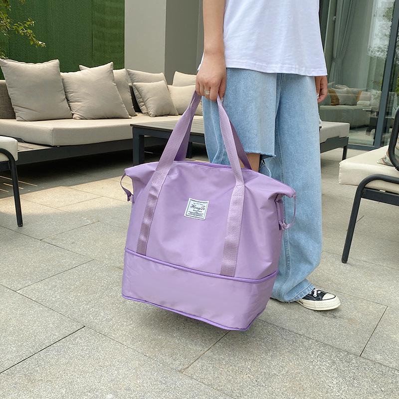 Women's Portable Travel Bag: Lightweight, Large-Capacity Sports & Fitness Bag for Short Trips