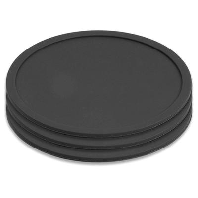 Sottobicchieri in Silicone, Isolati, Rotondi, Semplici, Morbidi, 10cm, Confezione da 3