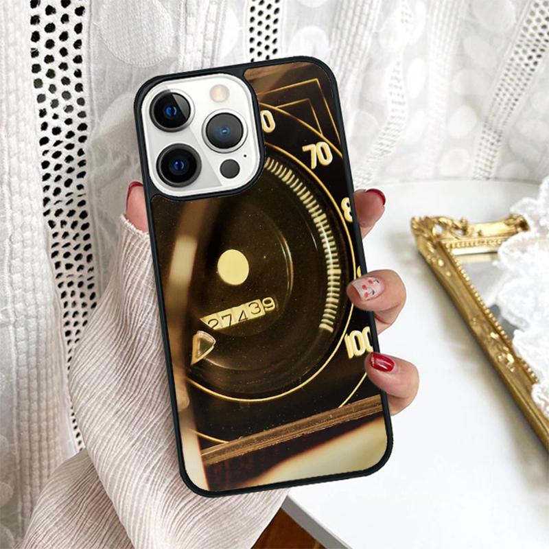 Cool Retro Speedometer Phone Case Cover For iPhone 17 Air 16 15 14 Plus for Apple 16 11 12 13 Pro Max Coque