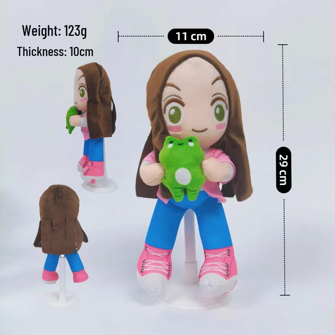 Adorable Long-Legged Mr. Frog Plush Toy - Internet Celebrity Couple Frog Standard Packaging