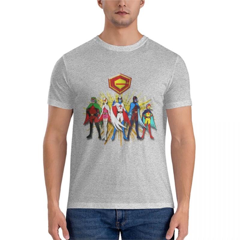 The whole Battle Of The Planets Gatchaman TeamEssential T-Shirt t shirt men T-shirt for a boy S