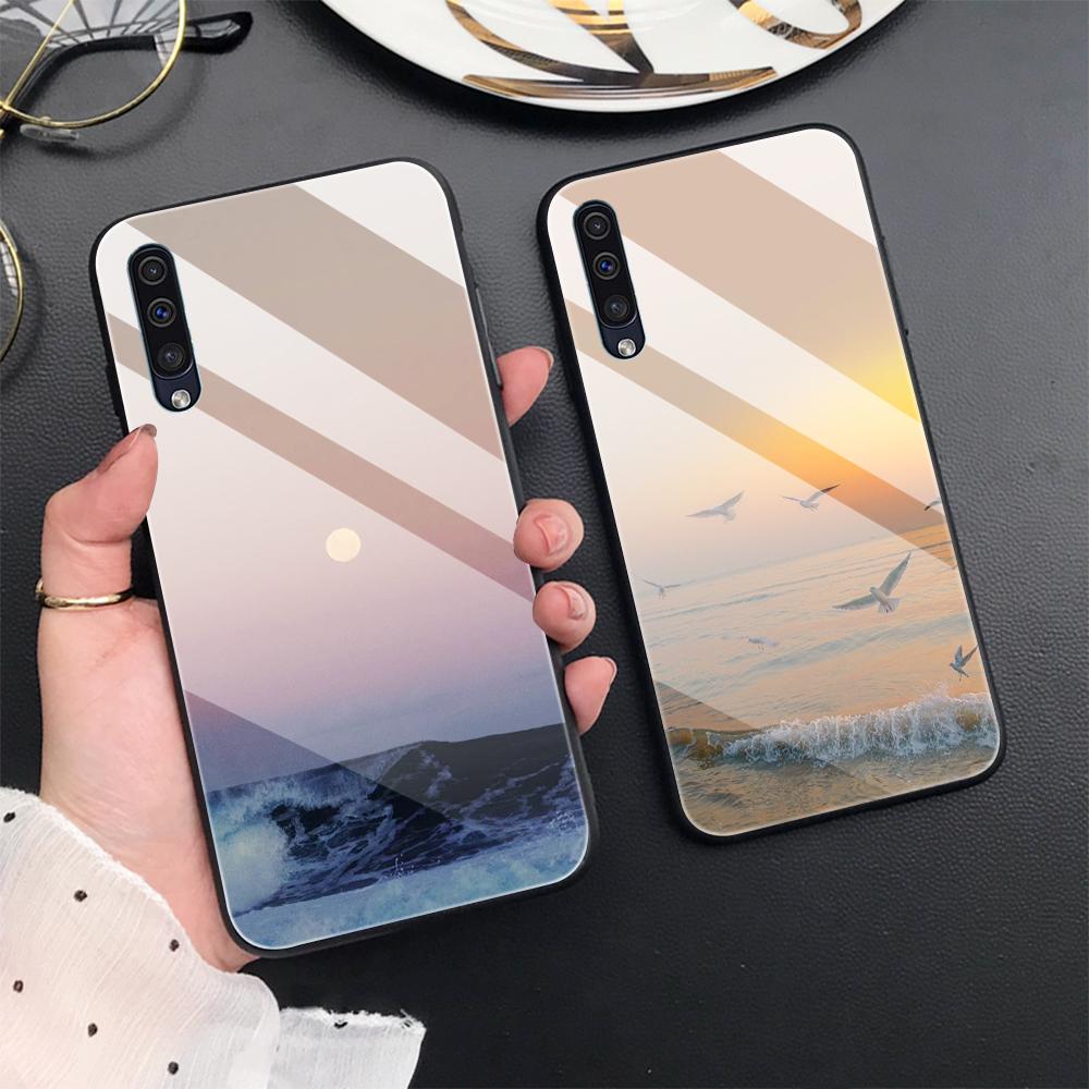 Sunrise Scenery Phone Case For Samsung Galaxy A52 A70 A71 A73 A53 A13 5g A03 A72 A22 A21s A03 Core A42 Tempered Glass Cover