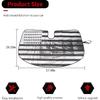 RT-TCZ Windshield Sunshade Sun Shade Heat Shield Window Sun Visor Mat for Dodge Challenger 2009-2024,US Flag