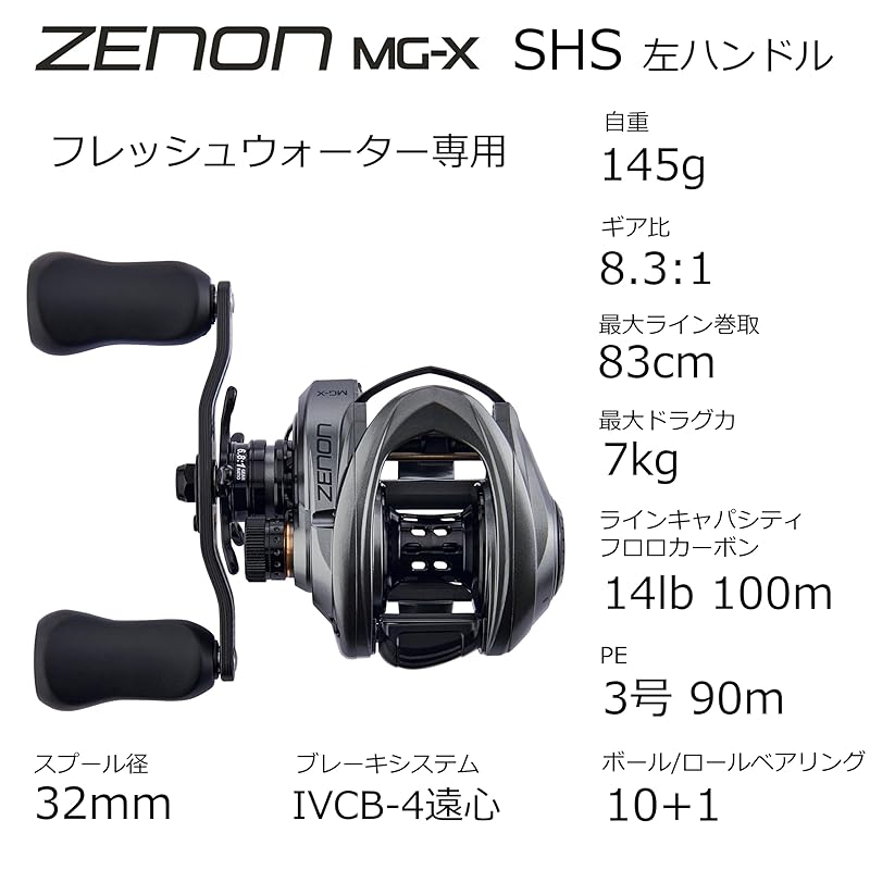 AbuGarcia Zenon MG-X Low Profile Reel SHS LE