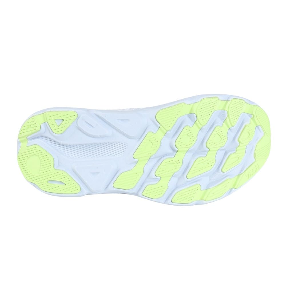 HOKA Clifton 9 Wide Running Gray Sneakers for and Walking Shoes, (1132211-GLLS), Jogging, Cushioning, (Gray/22.5/Women's)