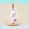 Mini Plush Cozy Dog Rabbit Cat Keychain Doll Backpack Toy Perfect Gift Idea