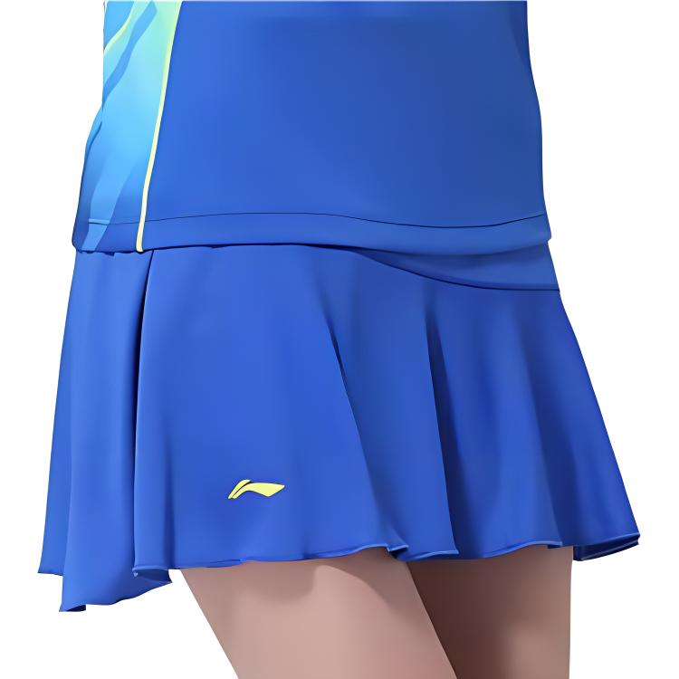 Li Ning Badminton Jersey Women s Crystal Blue ASKL108-2 L