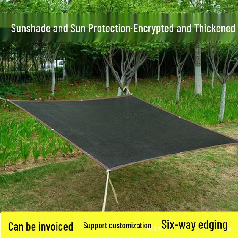 Thickened Black Shade Net for Outdoor Sun Protection and Rooftop Insulation