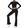 Women's Color Casual Top Pants Fashion Two-piece Set