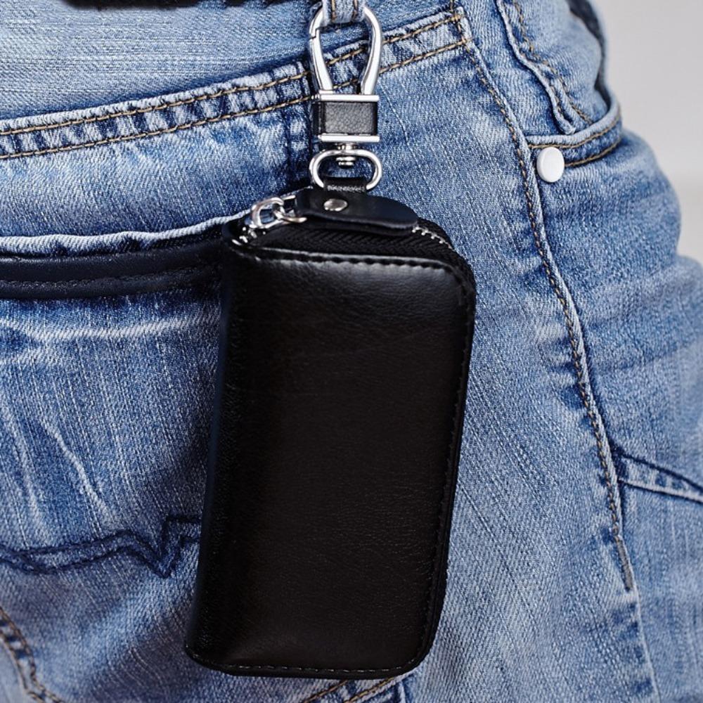 Mini Purse Genuine Leather Key Bag Cow Split Car Key Case Key Holder Organizer Pouch  Unisex