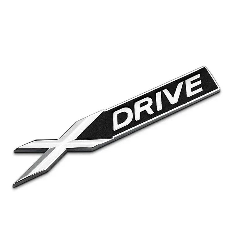 3D Metal Car Emblem Badge SDRIVE EDRIVE XDRIVE Fender Sticker For BMW E46 E39 E60 E90 F10 F30 E36 X1 X3 X6 X5 X7 Accessories QR4