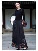 Women's Ethnic Style Retro Jacquard Embroidery Wide-Leg Culottes.