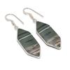 Natürlicher Kaiserjasper Edelstein 925 Sterling Silber Schmuck Ohrring 5,3 cm AE-12259