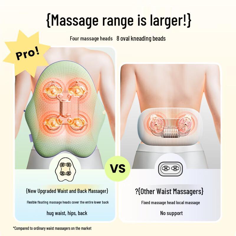 SIAASOO Wireless Lumbar & Back Massager