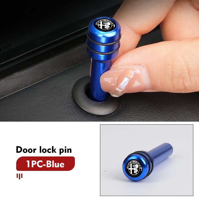 

Car Interior Auto Lock Door Lift Alloy Safety Pin Auto Accessories For Alfa Romeo 159 Giulietta Giulia 147 Mito 156 159 166 GT