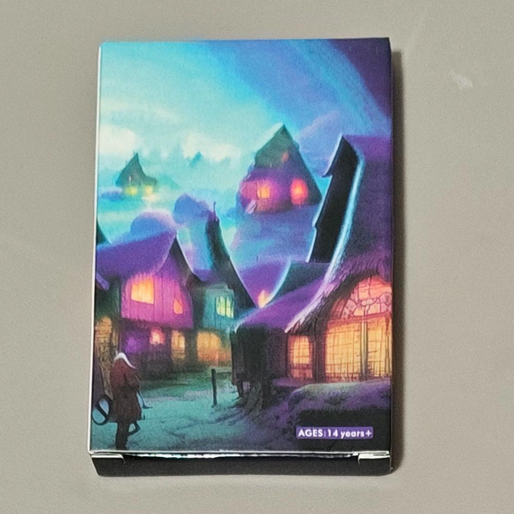 The Nordic Tarot Deck 22 Cards with Rune Symbols, Atmospheric Fantasy Art for Divination & Spiritual Growth 10*6.5cm