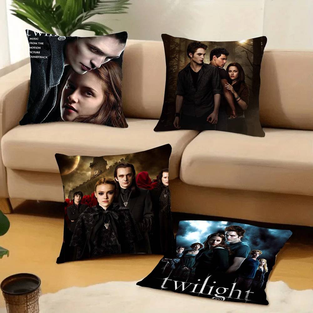 M-Movie T-Twilight Pillow Case Short Plush Sofa Decorative Gift Home Double-sided Printing Cushion