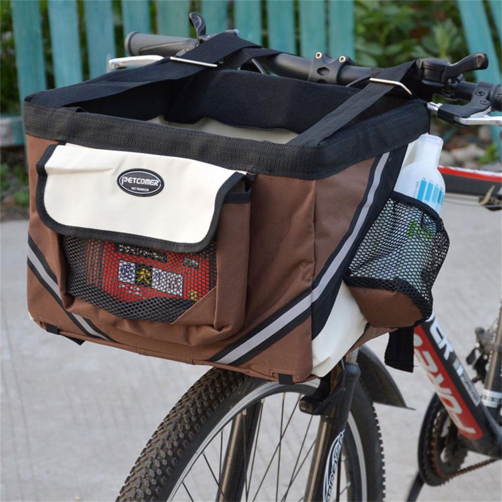 Bicycle Basket Bag For Dog Dog Bike Basket Front Bike Pet Carrier For Dog Bicycle Handlebar Bag Dog Carrier Bike Basket