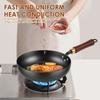 24/28cm Nonstick Frying Pan Iron Stir Fry Pans Steak Cooking Pot Skillet Saucepan Induction Pre-Seasoned Cast Iron Skillet