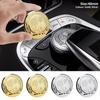 SUK3 1pcs 48mm Car Central Control Multimedia Button Cover Sticker For Mercedes Benz AMG class W205 W203 GLC GLK W206 W220 A180 W211