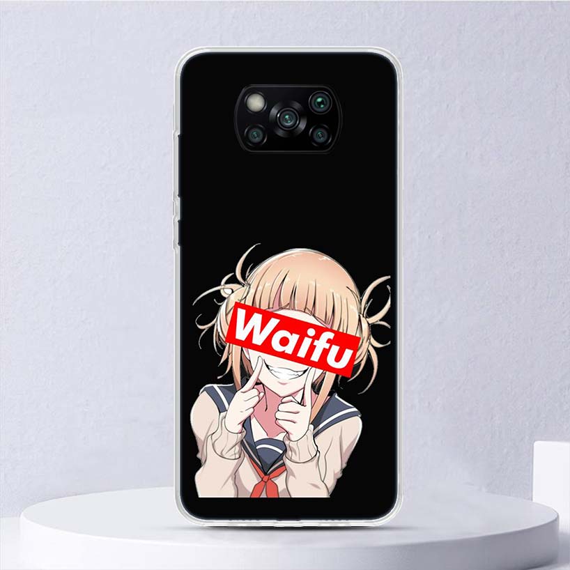 Sugoi Senpai Japanese Anime Waifu Soft Case For Xiaomi Poco X3 NFC X4 M4 Pro M3 M2 Phone Cover F3 F2 F1 Mi Note 10 Lite A3 A2 A1