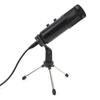 Condenser Microphone USB Double Knob with Adjustable Tripod Set Kit for Broadcast Recording