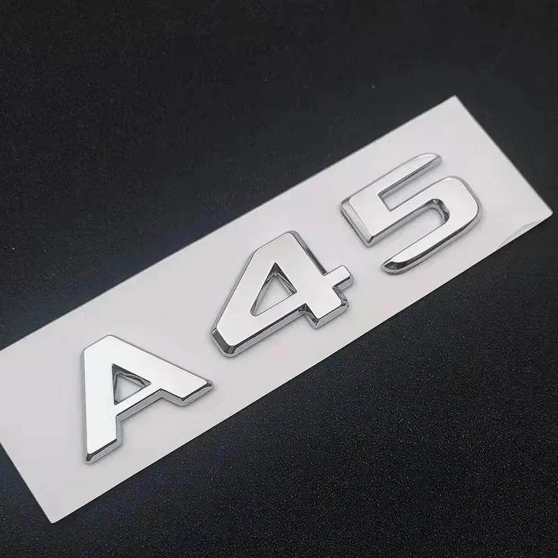 cfrbzt1 2025 Hot ABS For Mercedes Benz A 35 45 AMG W177 W176 A35 A45 A45S TURBO 4MATIC Car Trunk Letters Emblem Badge Logo Stickers Acce