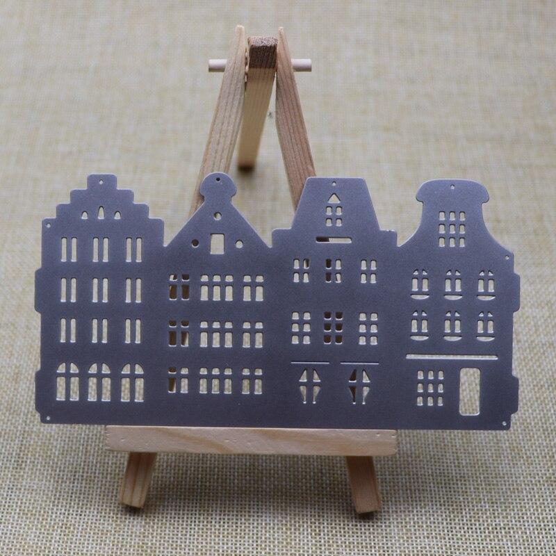 Κουτί οικοδόμησης με ανάγλυφη εκτύπωση, μήτρες κοπής μετάλλων, τεμάχια πλαισίου φαναριού για διακόσμηση Scrapbooking και κατασκευή καρτών