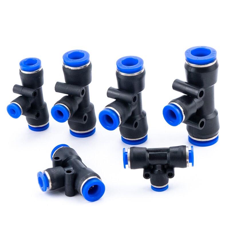 Haisidick Plastic Reducing T-Connector for Air Hoses CN Plug (adapter Included)