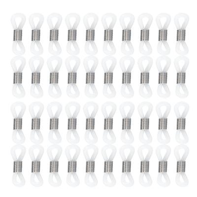 40pcs Comfortable Eyeglass Chain Ends Adjustable Glass Strap Holders  For Sunglasses