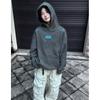 Womens Oversized Hooded Sweatshirt With 3D Letter Embroidery Loose Fit Streetwear Winter 2025