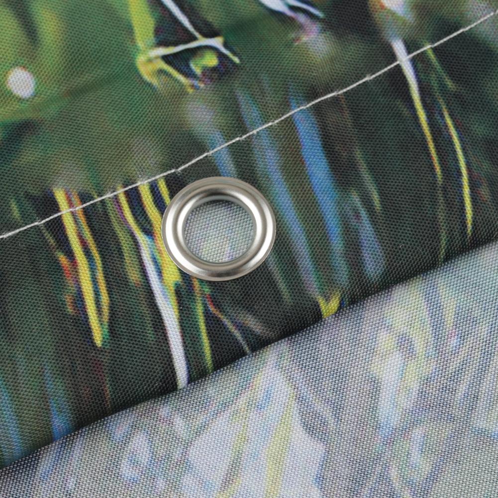 3D Printing Shower Curtain 180x180cm/180x200cm Window Scenery Green Plant Landscape Bathroom Curtains With Hooks Waterproof