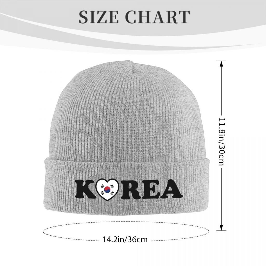 South Korea Flag Warm Knitted Cap Winter Knit Bonnet Hat Skullies Beanies Hip Hop Caps for Unisex