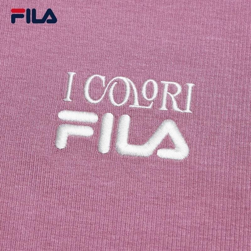 FILA Women's Ribbed Slim-Fit Short Sleeve T-Shirt