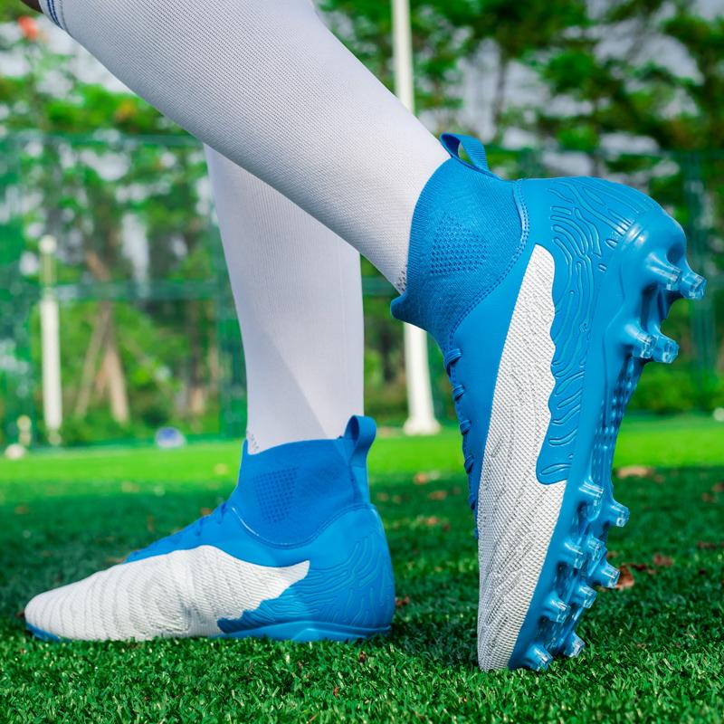 Soccer Shoes Men Anti-slip Grass Training Long Stud Wear-resistant Sports Shoes Men Breathable Training Football Boots Men