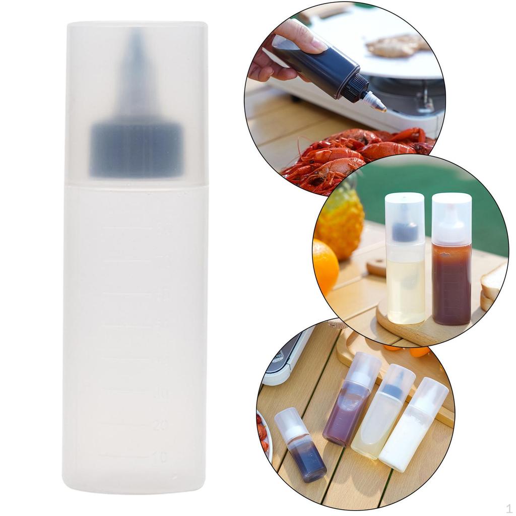 Kempingová láhev Olivové láhve Přenosná nádoba Koření na dresink Omáčka na vaření Kečup