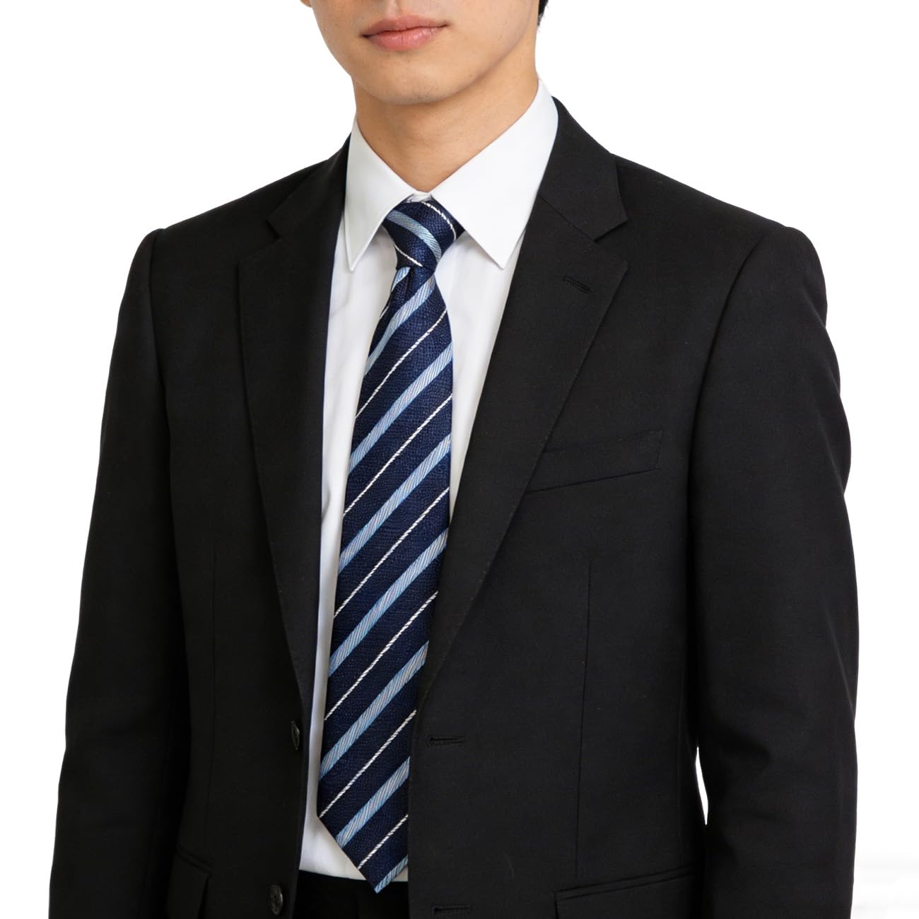 [Magicmode] One-touch tie, men s tie, 8cm, easy, quick, zipper type, pre-tied tie, for commuting, birthday present, graduation, formal occasions, etc.