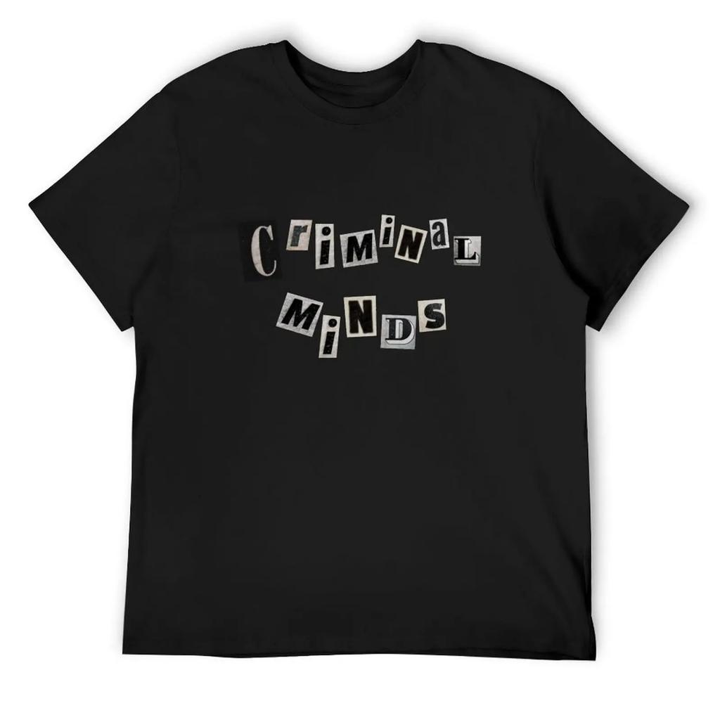 criminal minds T-Shirt summer tops hippie clothes plain mens plain t shirts