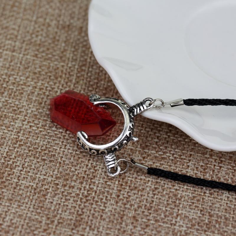 Pendant Necklace Devil Hunter Dante Perfect Amulet Red Crystal Necklaces for Women Men Choker Jewelry