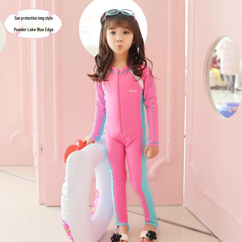 Costumi da bagno per bambini: Costume Intero da Ragazza (Manica Lunga/Corta) & Muta a Pantaloncino per Bambini/Ragazzi