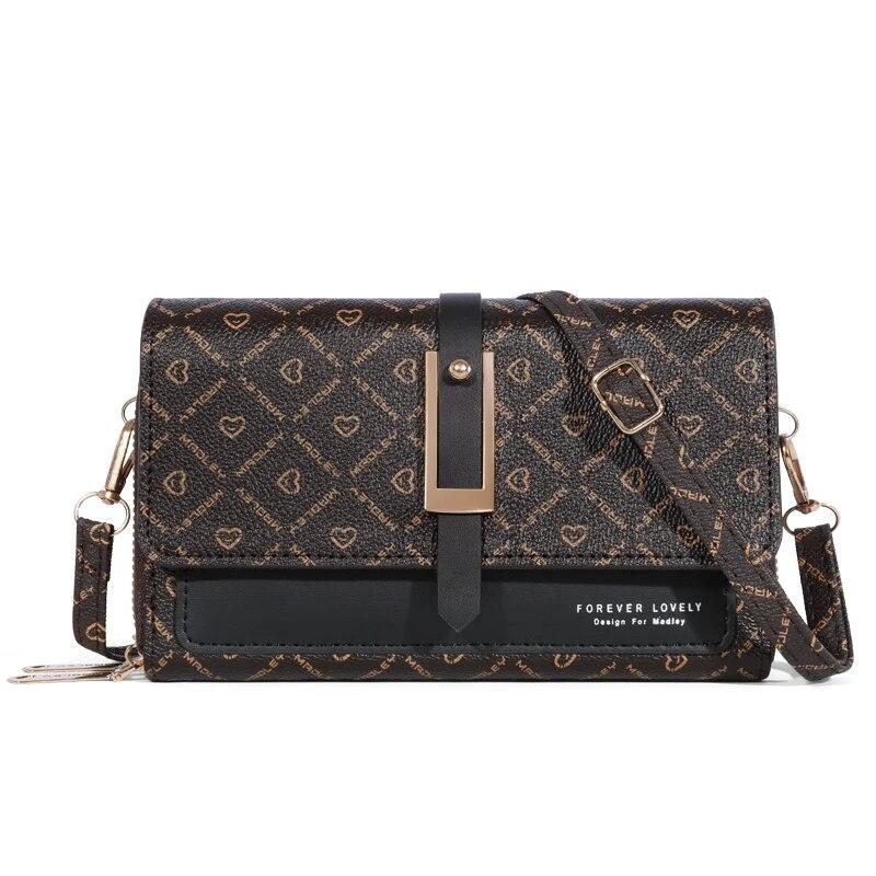 

Мини-кошелек для нескольких карт для женщин, большая вместимость, повседневная сумка через плечо, мобильный телефон, кошелек через плечо, модный новый стиль