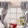 Fabric Miniature Dollhouse Window Curtain with Stripe Pattern Design For 1/12 Model Dollhouse Scene Decoration Accessory