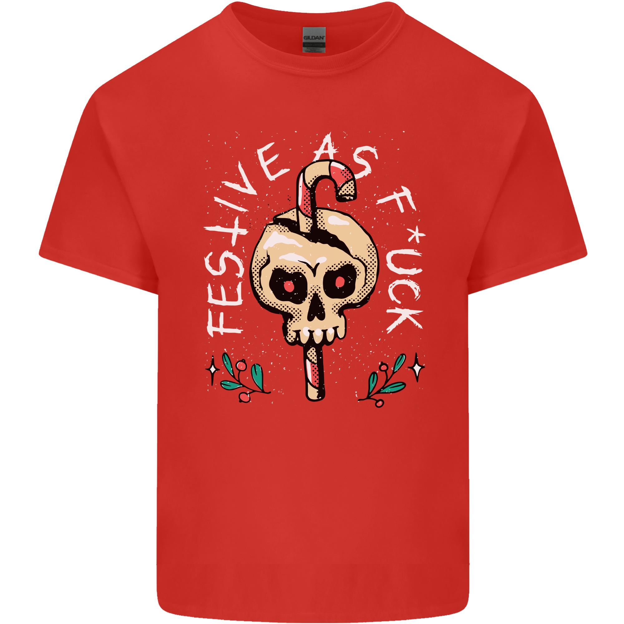 Christmas Festive as Fck Offensive Bah Humbug Unisexs Light Cotton TShirt S