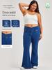 High-Waisted Wide-Leg Jeans for Women – Slimming, Hip-Lifting, Stretchy Fitness Pants