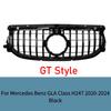 GTR Style Panamericana Grille for Mercedes GLA Class H247 2020-2025 Front Bumper Grill ABS Gloss Black AMG Line Car Accessories