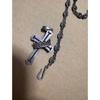 Used [Justin Davis] Necklace Chain Cross Crown