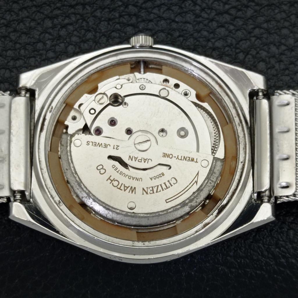 Gebrauchte Citizen Herrenuhr Automatik 8200 Japan Day&Date mit blauem Zifferblatt a432590-2 R112-a432590