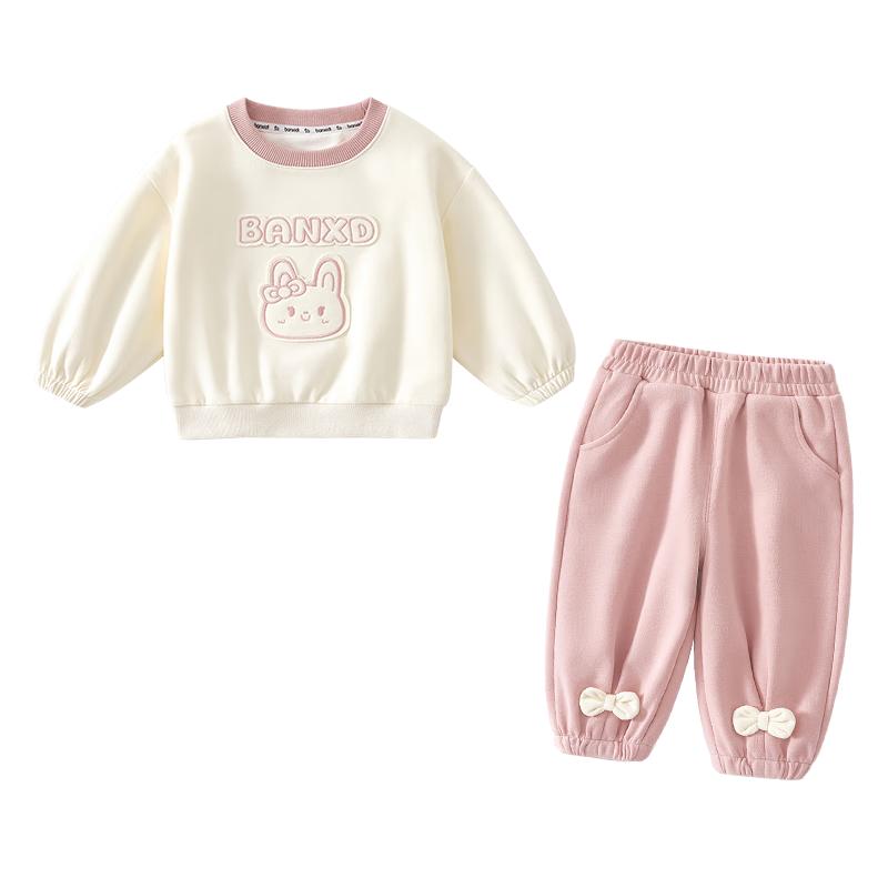 Banxidi Girls  Fashion Sweatshirt & Pants Set 110