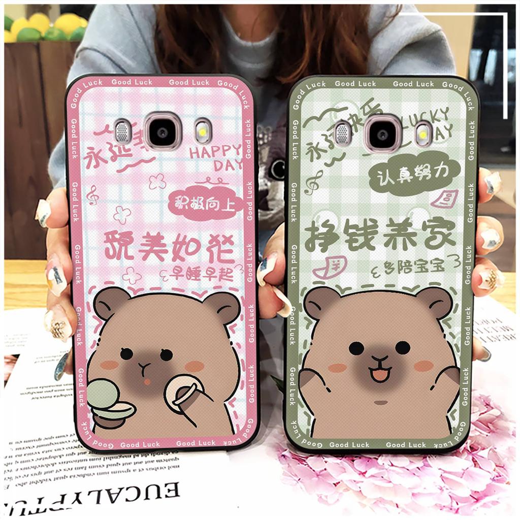 Full Wrap Anti-dust Phone Case For Samsung Galaxy J510/J5 2016/J5108 Shockproof Soft Case Graffiti Phone Pouch Couple